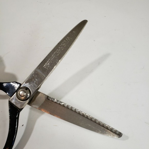 WISS Pinking Shears Scissors Sewing Vintage Newark NJ USA Patent 1959190 1965443 - Picture 3 of 4